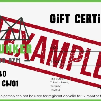 Example Bunker (gift Certificate)