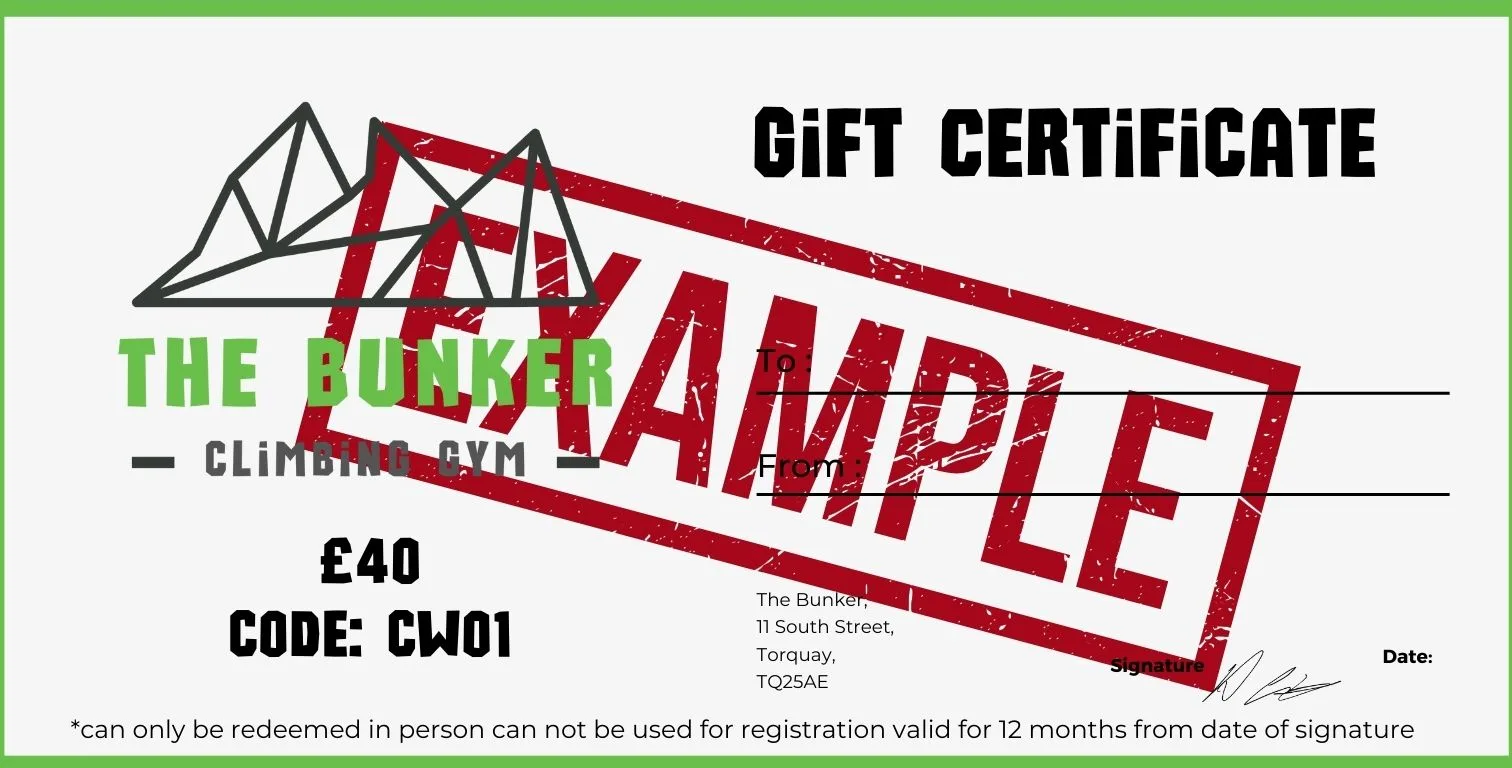 Example Bunker (gift Certificate)