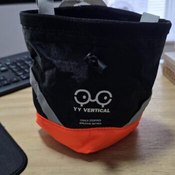 YY Black and Orange Chalk Bag